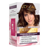  Kit Tintura Excellence Creme Extra Profundos Loreal Paris Tono Chocolate Puro