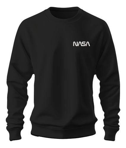 Sudadera Sweater Bordado Astronauta Logo Letras Nasa 