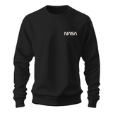 Sudadera Sweater Bordado Astronauta Logo Letras Nasa 