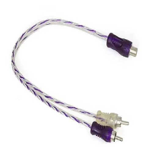 10 Cabo Y Rca Svart 2 Macho 1 Fêmea Listrado Roxo Prata 4mm