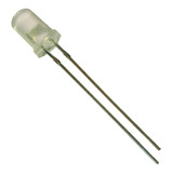 200 * Led Verde 5mm Difuso Leitoso 2000mcd 515-520nm