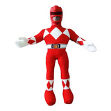 Muñeco Coleccionable Suave Abrazable Soft Power Ranger Rojo