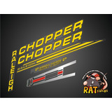 Calcos Bicicleta Raleigh Chopper / Kit Completo De 7 Calcos