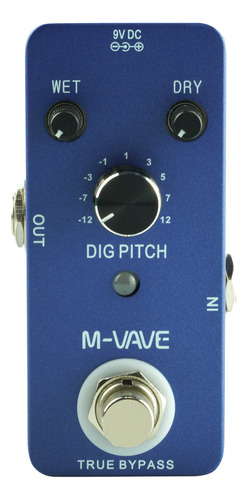 Pedal De Efecto De Guitarra M-vave Dig Pitch Con Bypass Verd