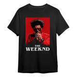 Camiseta Basica The Weeknd Cantor Pop Graphic Unissex