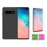 Capa Ultra Fina Tpu Compatível Com Galaxy S10 Plus +pelicula