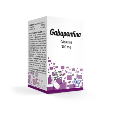 Gabapentina ULTRA Gabapentina 300 Mg Caja C\u002F15 Capsulas - Ultra laboratorios, s.a. de c.v. | MercadoLibre