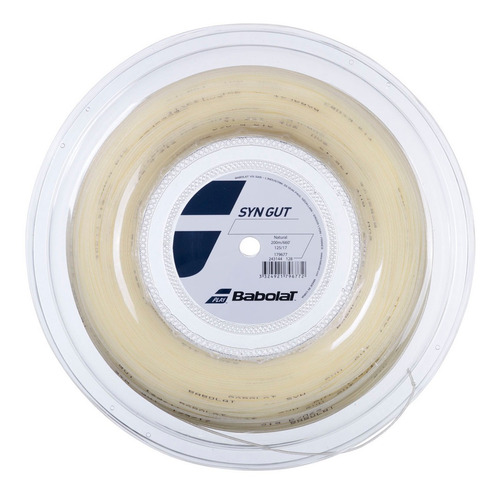 Rollo De Cuerda Babolat Syn Gut Calibre 1.25 X 200m Natural Color Crema