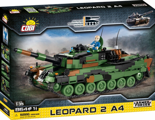 Cobi 2618 Leopard 2 A4 Tanque Aleman Armar Bloques