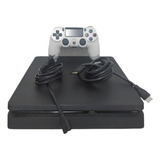 Playstation 4 Slim 500gb Perfeito Com Controle, Cabos E Jogos