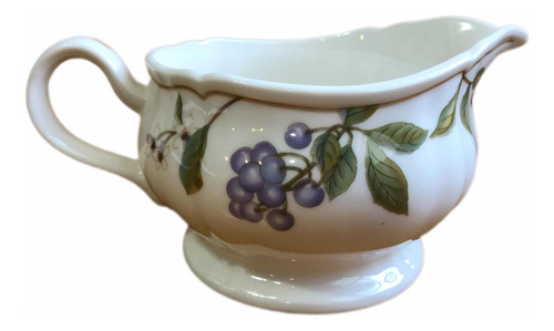 Salsera Vintage De Porcelana, Moras Silvestres