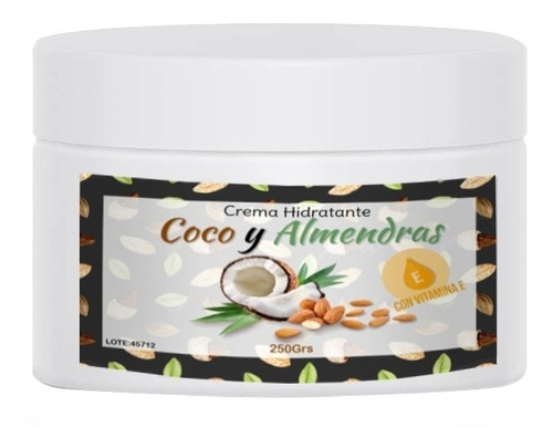 Crema Hidratante Orgánica De Coco Y Almendra 250g En Caba