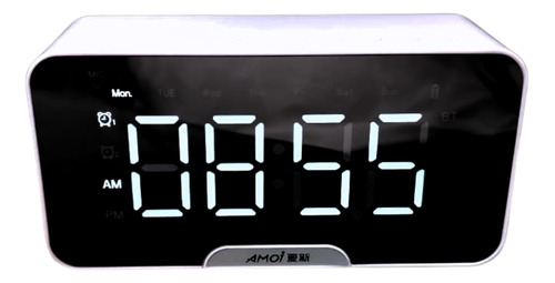 Reloj Despertador Digital Pantalla Led Bluetooth Parlante