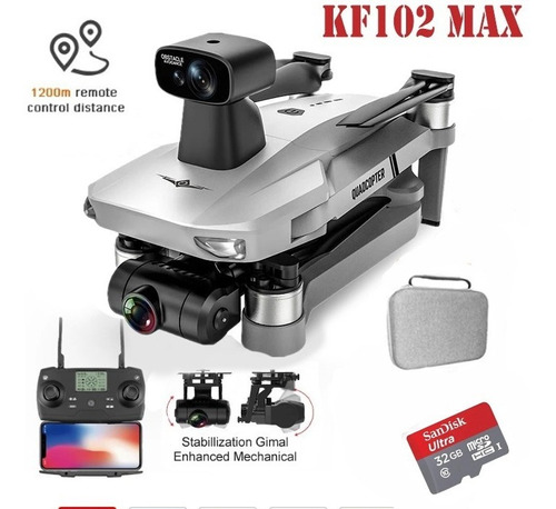 Drone Kf102 Max Com Gps Gimbal Estabilizador De Imagem 4k