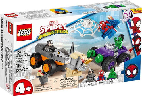 Lego 10782 Marvel Spidey Hulk Vs. Rhino Truck Showdown Nuevo