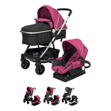 D´bebe Carriola Travel System Crown Color Rosa Color Del Chasis Plateado