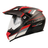 Casco Shaft Mx380 Multiproposito Certificado Doble Visor