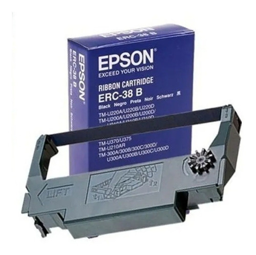 Cinta Ribbon Epson Erc-38b Negra P/ Impresora Tmu220 / Tm300