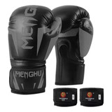 Guantes De Boxeo Para Kickboxing, Correa De Velcro, 12 Onzas