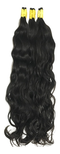 Cabelo Humano Natural Para Mega Hair 75/80cm 100g Ondulado