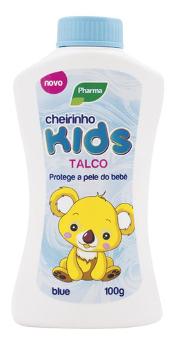 Talco Cheirinho Kids Azul Pharma