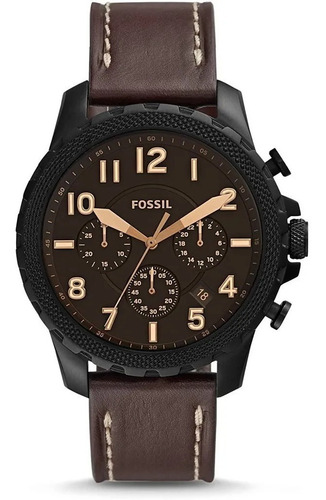 Reloj Fossil Cuero Caballero Fs5601 Bowman 100% Original