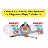 Iberia Cabo + Cabezal + 2 Repuesto De Mopa Turbo Matic
