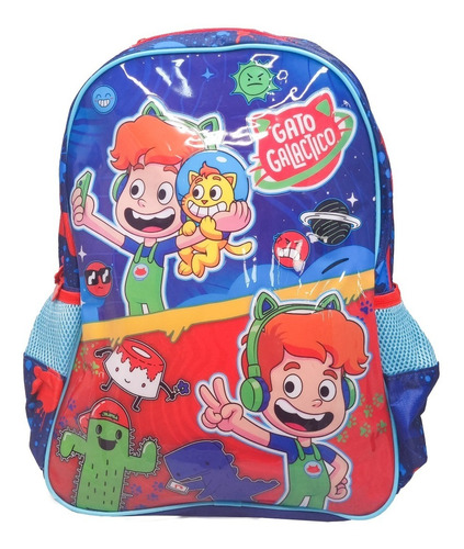 Mochila Escolar Infantil De Costas Oficial Gato Galáctico