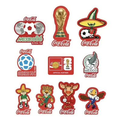 10 Pines Coca Cola Coleccion Completa Copa Mundial Fifa 2026 Multicolor