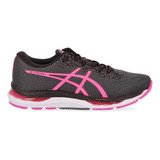 Zapatillas Running Asics Gel-hypersonic 4 Mujer En Gris Y Ro