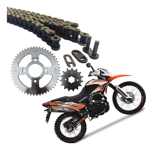 Kit De Arrastre Cadena Reforzada Vento Crossmax 250