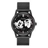 Reloj Citizen Eco Drive Mickey Fe706552w Time Square Color De La Correa Negro Color Del Bisel Negro Color Del Fondo Negro