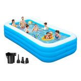 Piscina Inflable De 130 X 72 X 22 Pulgadas Para Familiares