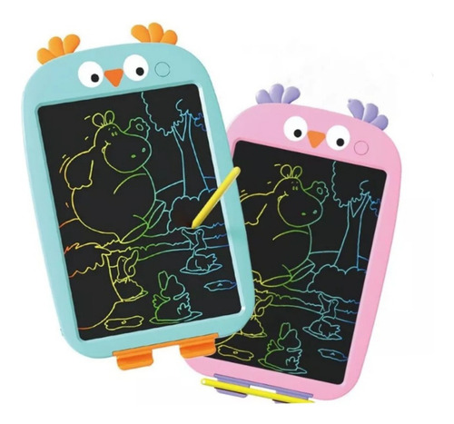 Tablet Led Pizarra Mágica Plumón Diseño Niños 