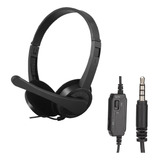 Audifonos Diadema Gamer  Alámbricos 3.5mm Color Negro