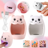 Cabina Mini Uv Led Gatito 6w Dedo Individual Manicura Uñas