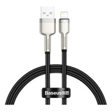 Cable Usb Metálico Mallado Para iPhone 5 Hasta 13 / Baseus 