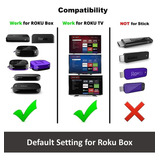 [w/cover] 1-clicktech Remote For Roku Tvs And Roku Players E