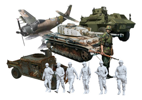 Pack Stl Militar Para Impressão 3d