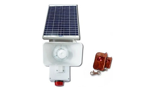 Alarma Comunitaria 30w Solar + 2 Controles Alta Potencia