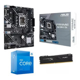 Kit  Intel 13ª Geração I5 13400 + Asus H610m E D4 + 8gb 3200