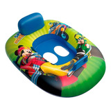 Boia Bote C/ Fralda Inflável Infantil Piscina Disney 66x54cm