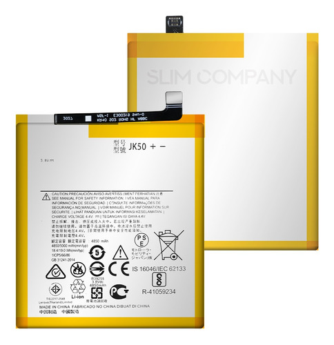 Bateria Pila Para Moto One Fusion Xt2073-2 Jk50 4850mah