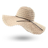 Gorra De Playa Con Lazo Elegante De Ala Grande For Mujer, D