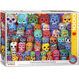 Rompecabezas Eurographics Calavera De Colores - 1000 Piezas 14+