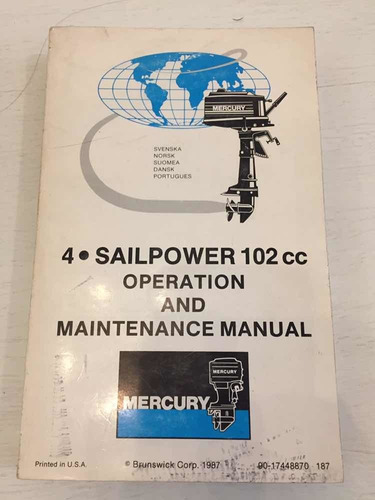 4 Sailpower 102 Cc Operation And Maintenance Manual Mercury