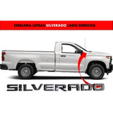 Emblema Chevrolet Silverado Varios Modelos Lateral Derecho 