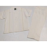 Conjunto Guayabera Y Pantalon 2 A 8 Años Michelangelo Beige 