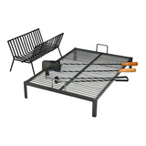 Parrilla Fija 120x60 Kit Set Parrillero Brasero Fogonero Sor