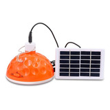Ampolleta Led Cob Solar Camping Con Panel Solar 2 Modos Luz